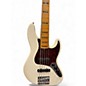 Used Fender American Ultra Jazz Bass V Arctic Pearl Electric Bass Guitar