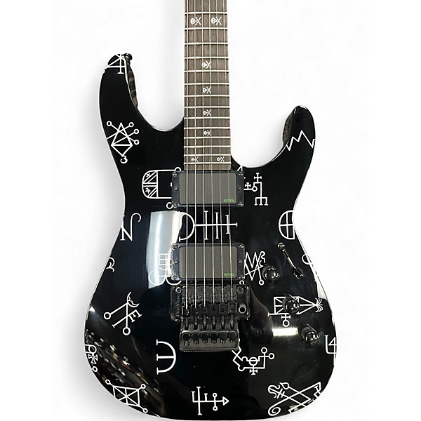 Used ESP LTD Kirk Hammett Demonology Black Solid Body Electric Guitar