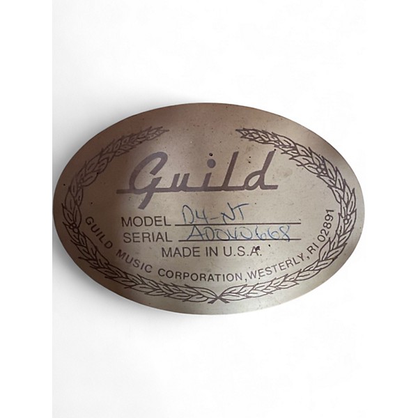 Vintage 1980s Guild D4 Natural Acoustic Guitar