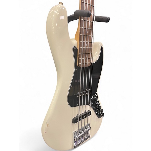 Used Fender Active Jazz Bass WHITE Electric Bass Guitar