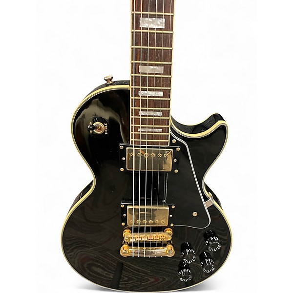 Used Epiphone Les Paul Custom Black Solid Body Electric Guitar