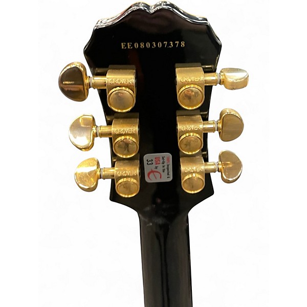 Used Epiphone Les Paul Custom Black Solid Body Electric Guitar