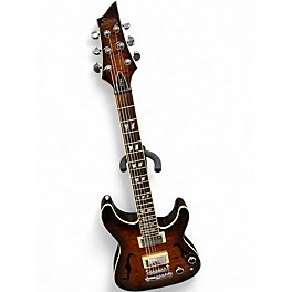 Used Schecter Guitar Research C1 E/A Tobacco Burst Hollow Body Electric Guitar