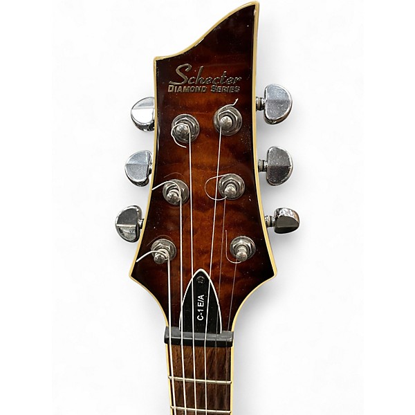 Used Schecter Guitar Research C1 E/A Tobacco Burst Hollow Body Electric Guitar