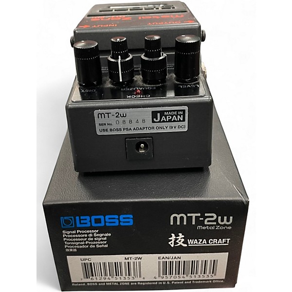 Used BOSS MT2W Metal Zone Waza Craft Effect Pedal