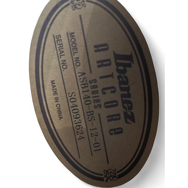 Used Ibanez ASB140 2 Color Sunburst Electric Bass Guitar