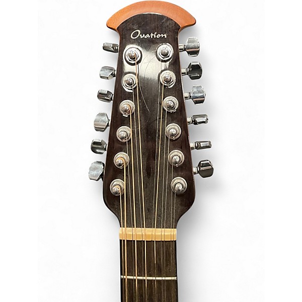 Used Ovation CE4412-5 Black 12 String Acoustic Electric Guitar