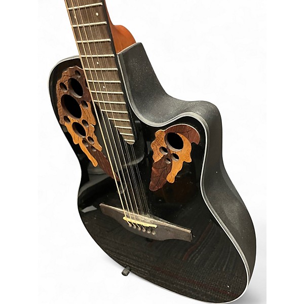Used Ovation CE4412-5 Black 12 String Acoustic Electric Guitar
