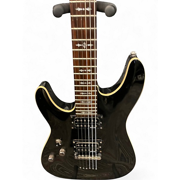 Used Schecter Guitar Research Omen 6 Black Solid Body Electric Guitar