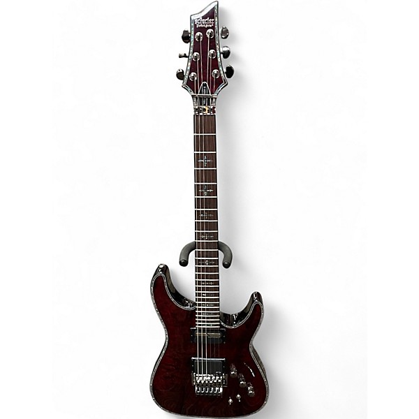 Used Schecter Guitar Research Hellraiser V1 Candy Apple Red Solid Body Electric Guitar