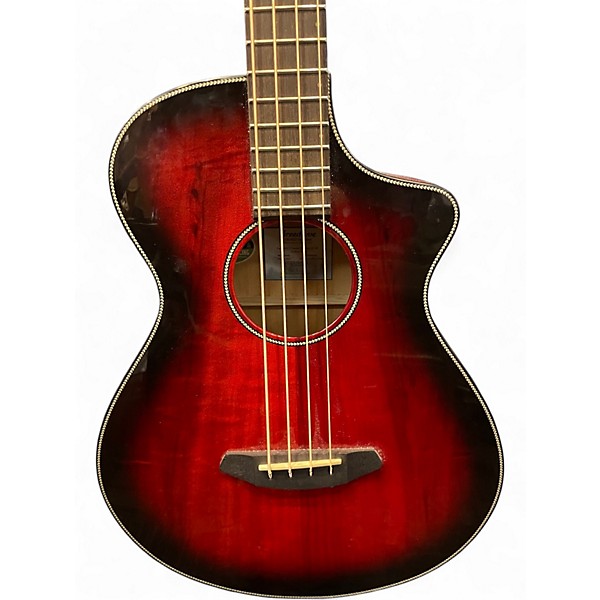 Used Breedlove Pursuit Exotic S Concert CE Sunset Burst Acoustic Bass Guitar