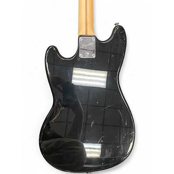 Used Squier Bronco Black Electric Bass Guitar