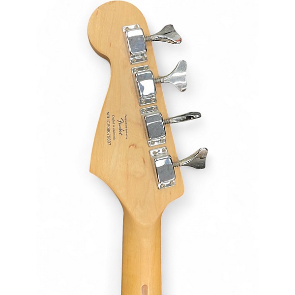 Used Squier Bronco Black Electric Bass Guitar