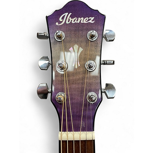 Used Ibanez AEG70 Purple Iris Burst Acoustic Electric Guitar