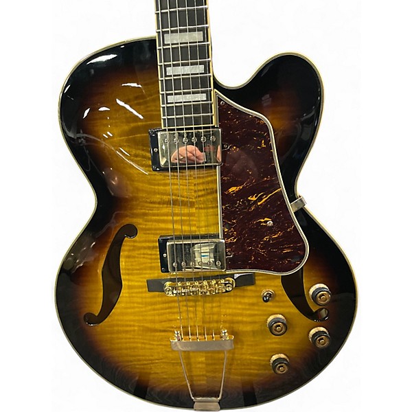 Used Ibanez AF95FM TOBACO SUNBURST Hollow Body Electric Guitar