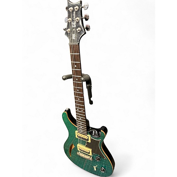 Used PRS SE Custom 22 Semi-Hollowbody DARK GREEN Hollow Body Electric Guitar