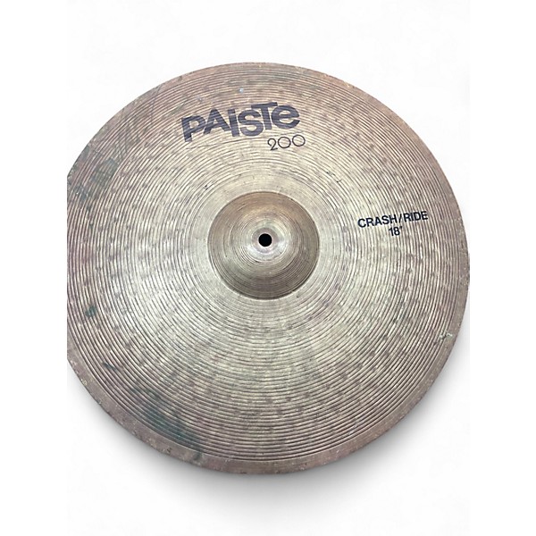 Used Paiste 18in 200 Crash/Ride Cymbal