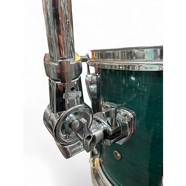 Used Pearl 4 Piece Export Green Drum Kit