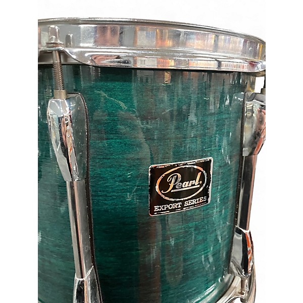 Used Pearl 4 Piece Export Green Drum Kit