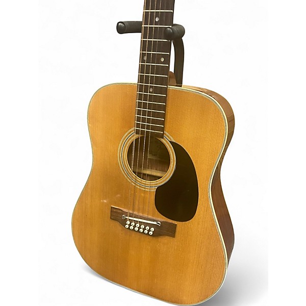 Vintage 1970s Fender F-55-12 Natural 12 String Acoustic Guitar