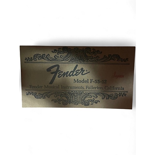 Vintage 1970s Fender F-55-12 Natural 12 String Acoustic Guitar