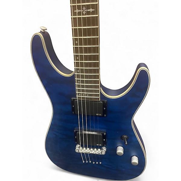 Used Schecter Guitar Research C1 Platinum Blue Solid Body Electric Guitar