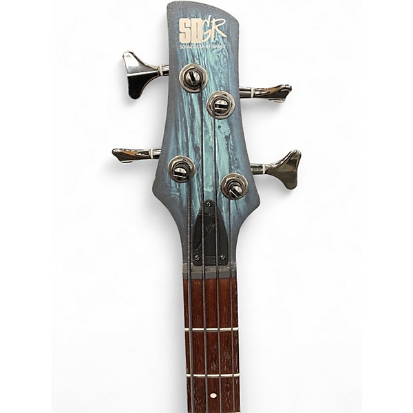 Used Ibanez SR300 Trans Blue Electric Bass Guitar