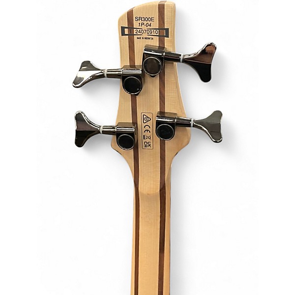 Used Ibanez SR300 Trans Blue Electric Bass Guitar