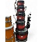 Used Mapex 5 Piece Saturn Standard Red to Black Fade Drum Kit thumbnail