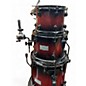 Used Mapex 5 Piece Saturn Standard Red to Black Fade Drum Kit