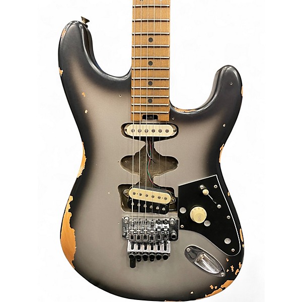 Used EVH Frankenstein Relic Series Silver Burst Solid Body Electric Guitar