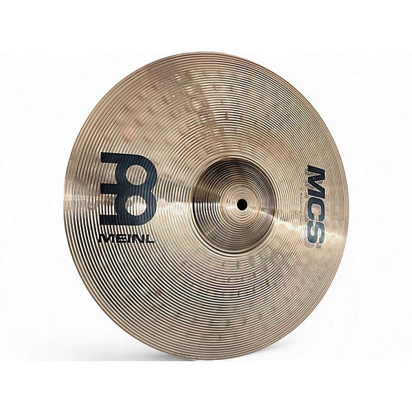 Used MEINL 14in MCS HIHAT BOTTOM AND TOP 14IN Cymbal