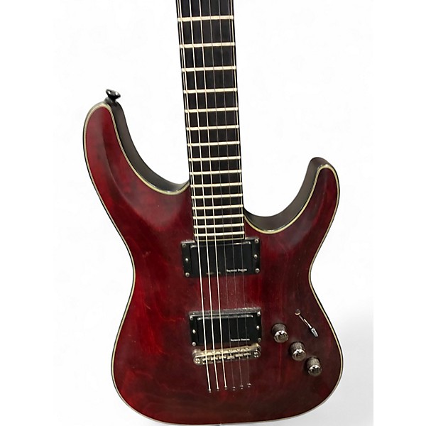 Used Schecter Guitar Research BLCKJACK ATX Wine Red Solid Body Electric Guitar