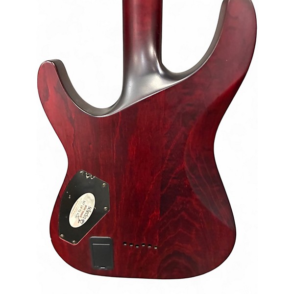 Used Schecter Guitar Research BLCKJACK ATX Wine Red Solid Body Electric Guitar