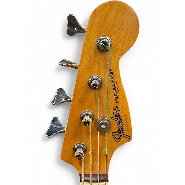 Used Fender PJ BASS MIJ Black Electric Bass Guitar