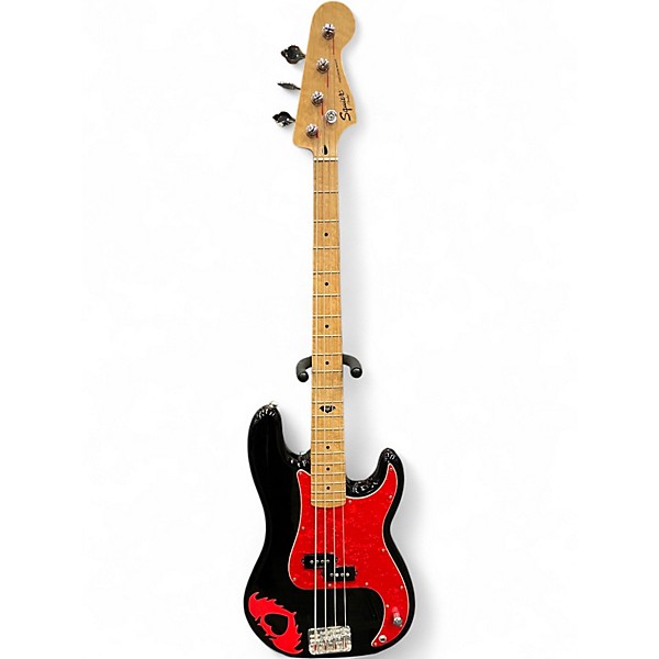 Used Squier Pete Wentz Signature Precision Bass Black Electric Bass Guitar