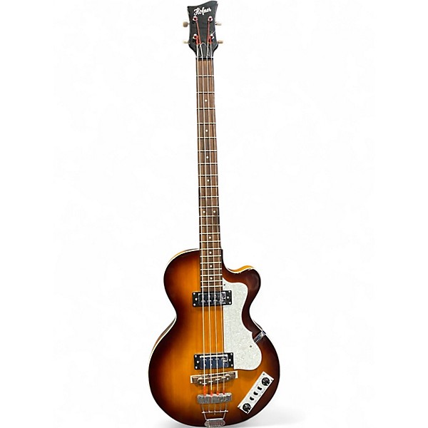 Used Hofner Ignition Club Sunburst Electric Bass Guitar