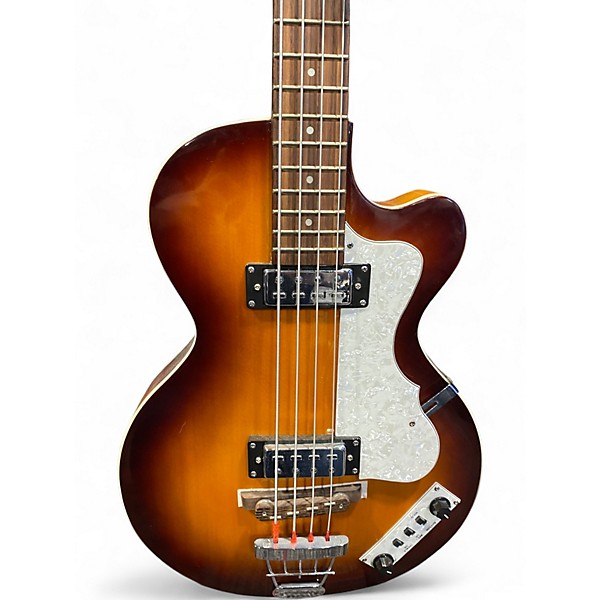 Used Hofner Ignition Club Sunburst Electric Bass Guitar
