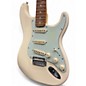 Used Fender Deluxe Players Stratocaster Alpine White Solid Body Electric Guitar