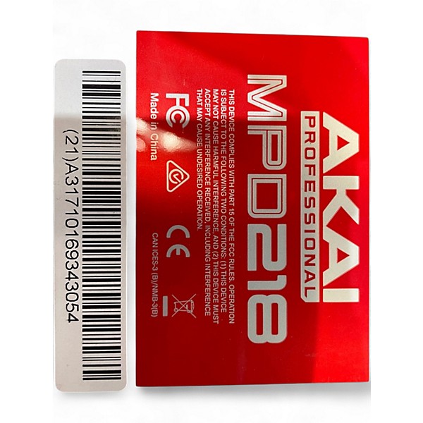 Used Akai Professional MPD218 MIDI Controller