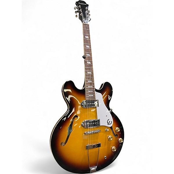 Used Epiphone Casino Hollowbody 2 Color Sunburst Hollow Body Electric Guitar