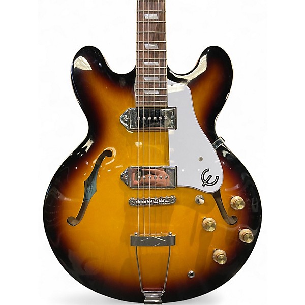 Used Epiphone Casino Hollowbody 2 Color Sunburst Hollow Body Electric Guitar