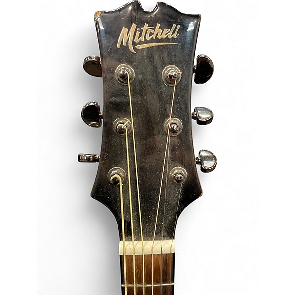 Used Mitchell MX430QAB QUILTED ASH BURL Acoustic Electric Guitar