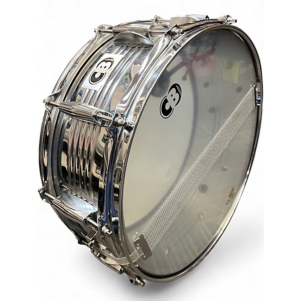 Used CB Percussion 5.5X14 SNARE KIT Silver Drum