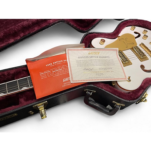 Used Gretsch Guitars g6636t white falcon white Hollow Body Electric Guitar