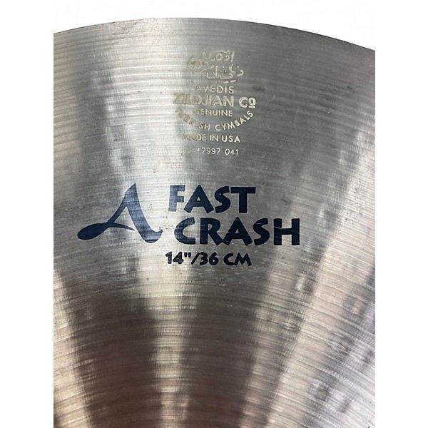 Used Zildjian 14in A Series Fast Crash Cymbal