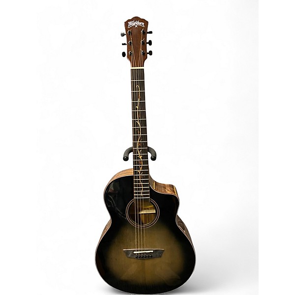 Used Washburn BTS9VCECH-D-U GREY BURST Acoustic Electric Guitar