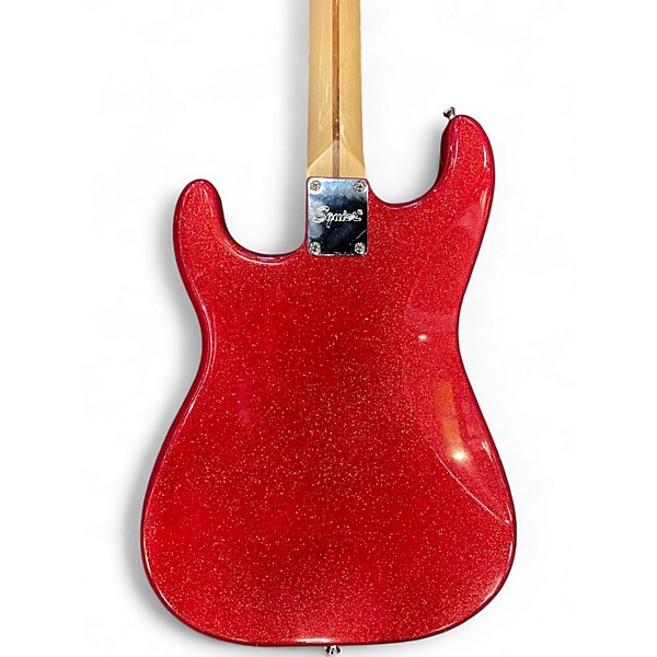 Used Squier Bullet Stratocaster Hardtail RED SPARKLE Solid Body Electric Guitar