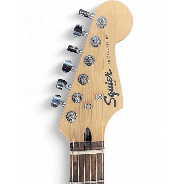 Used Squier Bullet Stratocaster Hardtail RED SPARKLE Solid Body Electric Guitar