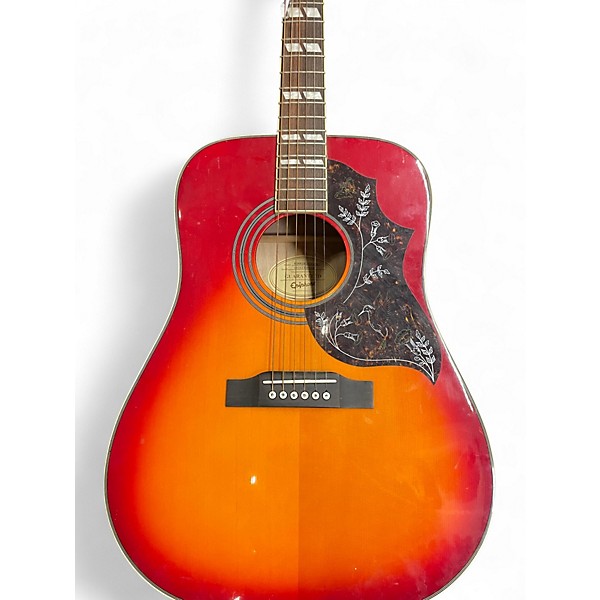 Used Epiphone Hummingbird Heritage Cherry Sunburst Acoustic Guitar